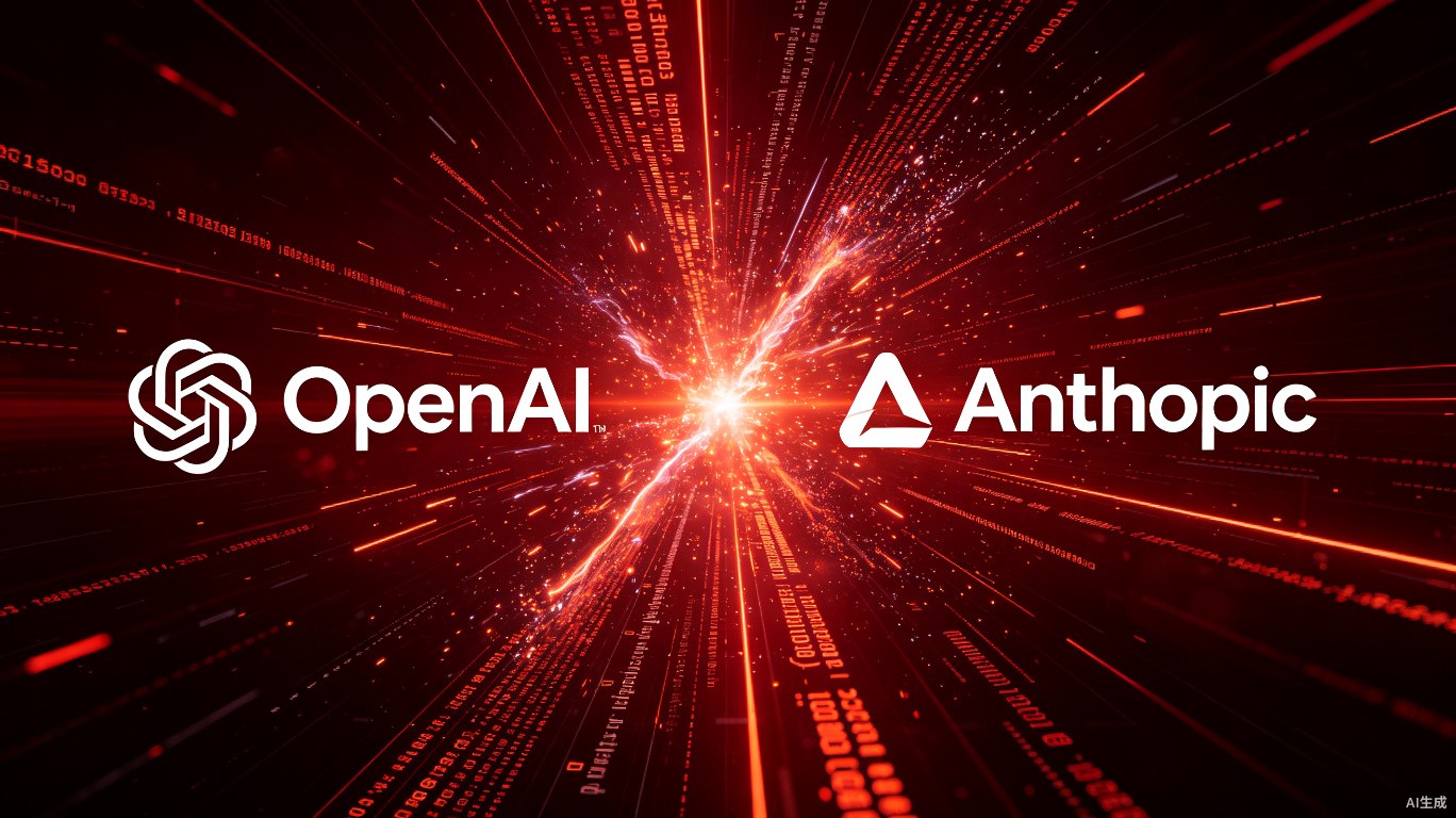 OpenAI与Anthropic竞争概念图